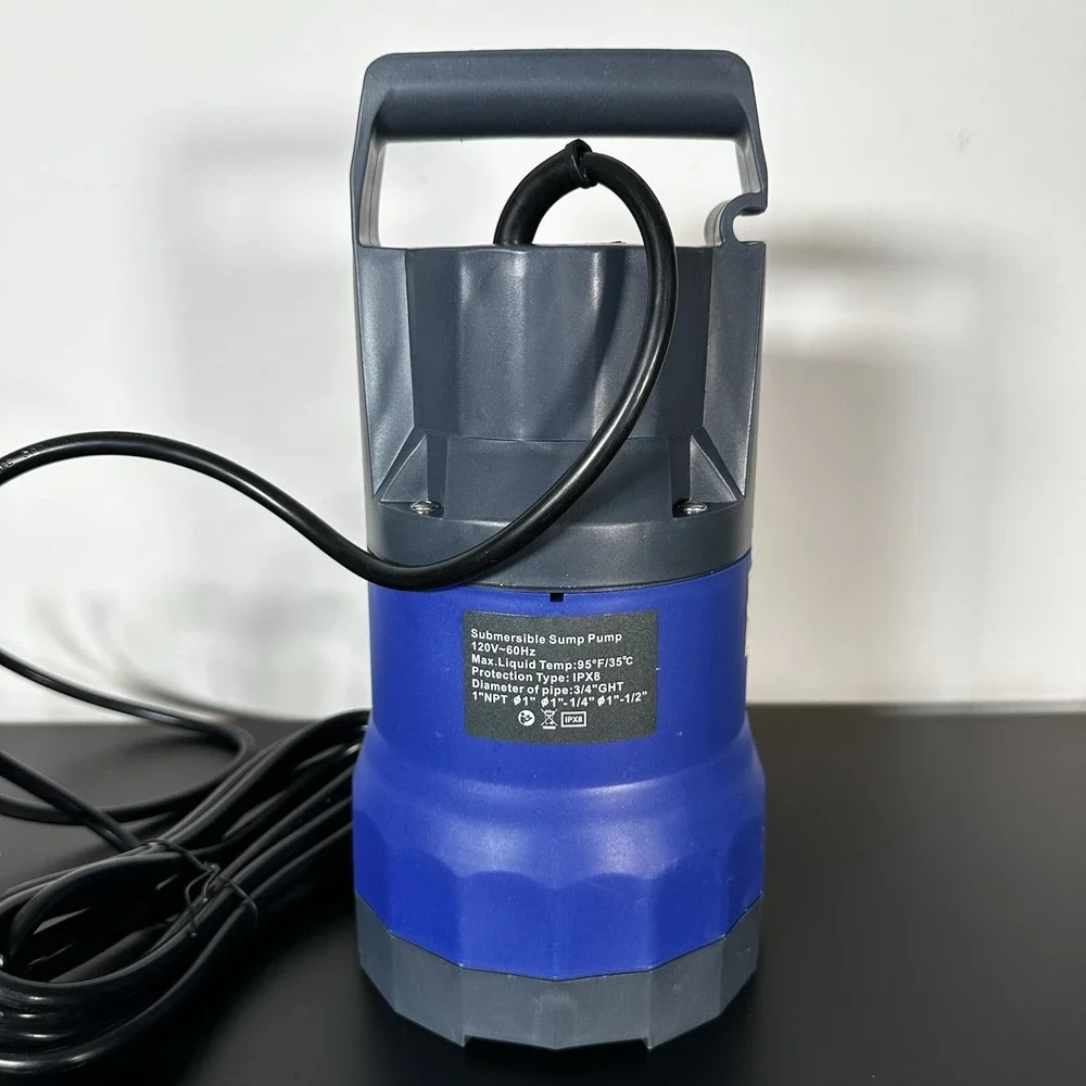 3/4 HP Submersible Sump Pump 3500 GPH Portable Water Transfer Tool